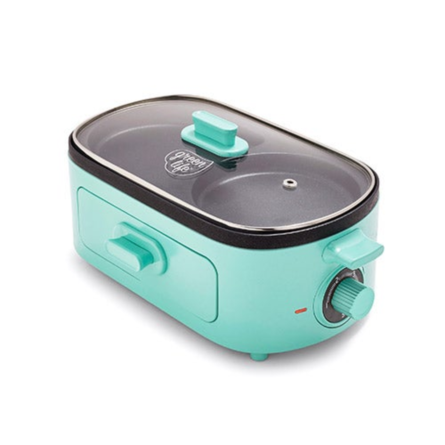 HEALTHY CERAMIC NONSTICK BREAKFAST MAKER TURQUOISE
